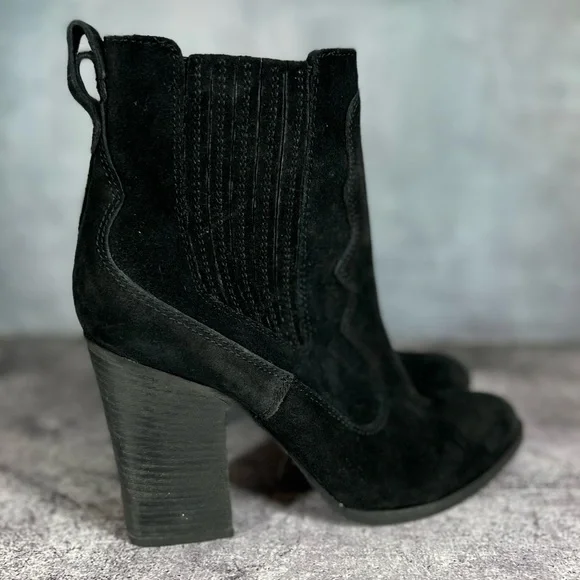 Dolce Vita Black Ankle Boots - Picture 4 of 13